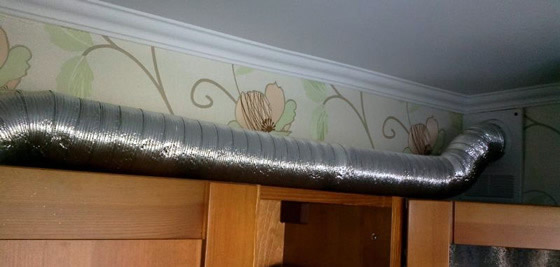 Гофрированный алюминиевый воздуховод