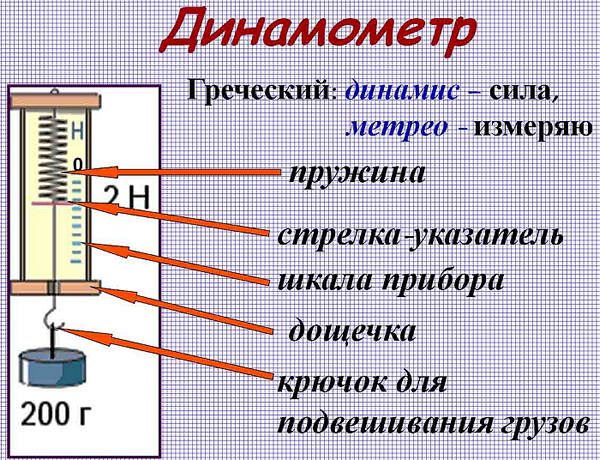 устройство и принцип работы динамометра