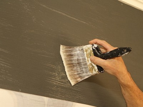 Фото применения флейцевой кисти