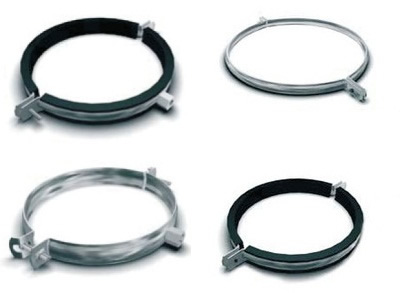 Хомуты для крепления воздуховодов круглого сечения