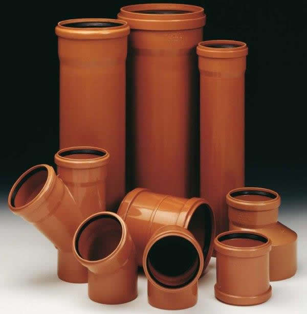 оранжевые канализационные трубы