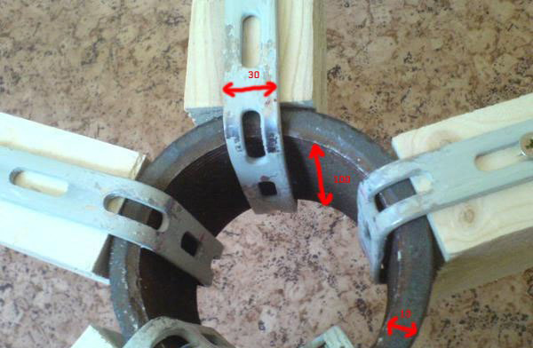 Фото применения п-образной скобы