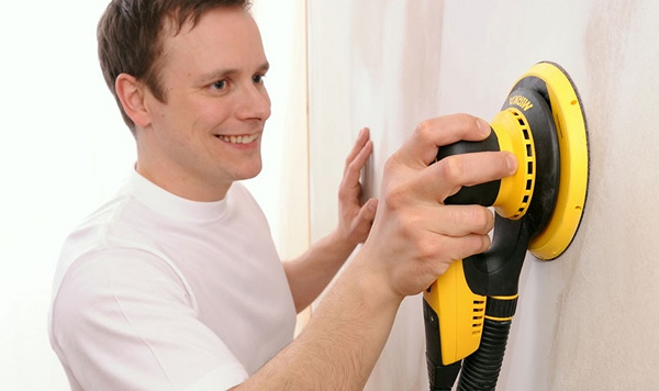 полировка стены шлифмашиной