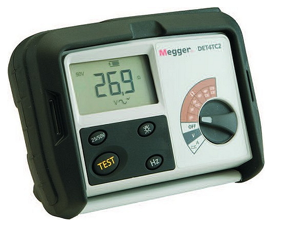 Фото тестера измерения сопротивления заземления