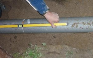 Проверка расположения трубы