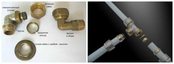 соединение металлопластиковых труб отопления