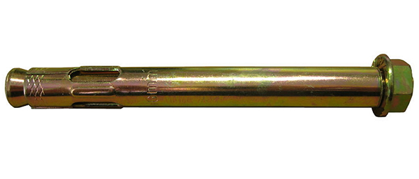 Фото оцинкованного анкерного болта с шестигранной гайкой