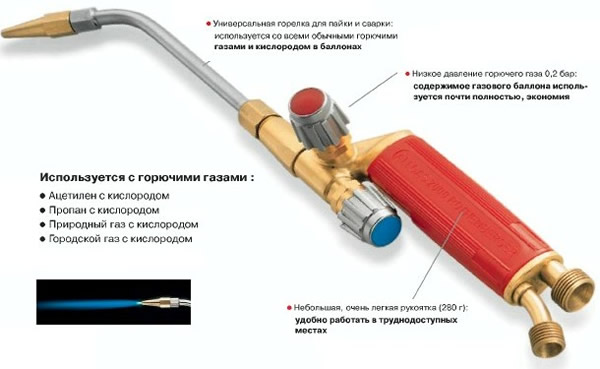газовая горелка для газовой сварки
