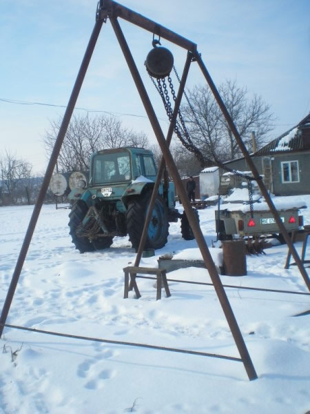 Фото самодельной ручной тали