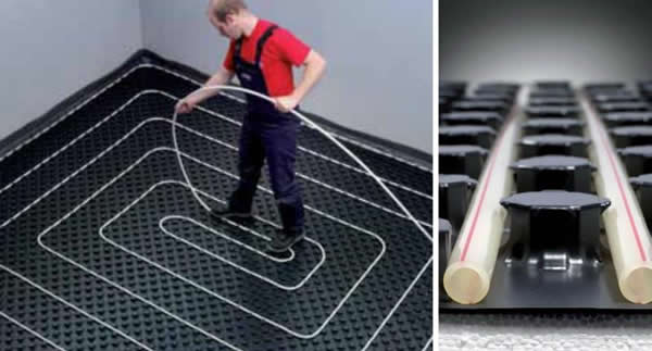 теплый пол из ПЭ труб