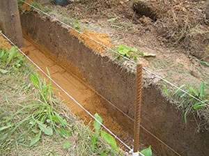 Песчаная подушка для канализационных труб