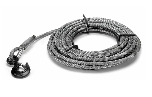 Фото буксировочного стального троса с крюком