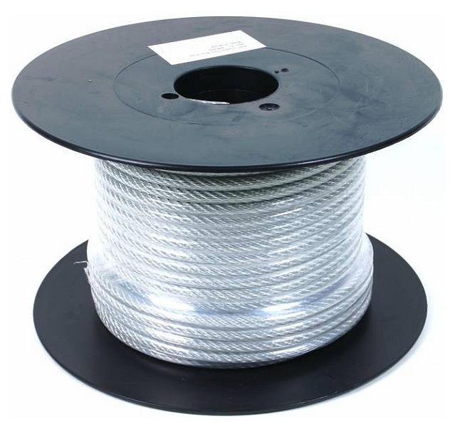 Фото оцинкованного стального троса в оплетке