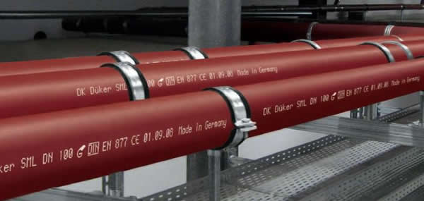 труба чугунная безраструбная sml