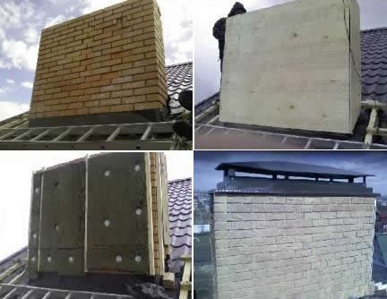 утепление кирпичной трубы