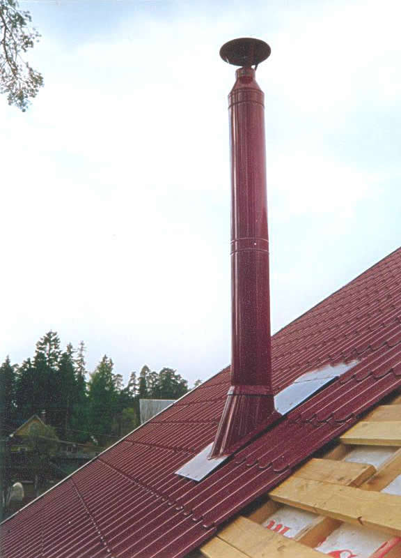вентиляционная труба на крыше