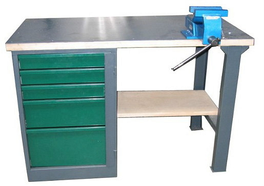 Фото верстака слесарного однотумбового