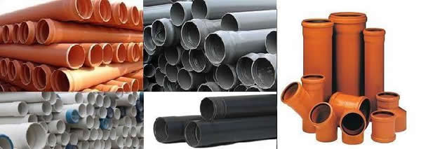 виды канализационных труб и соединений