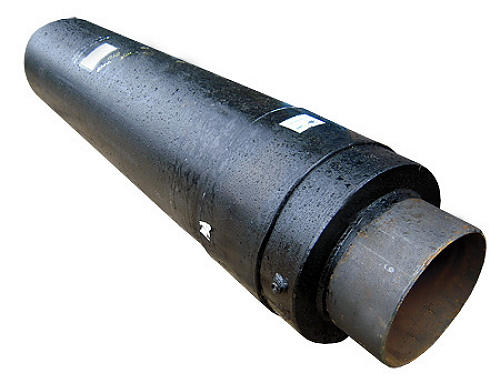 труба с металлической заглушкой